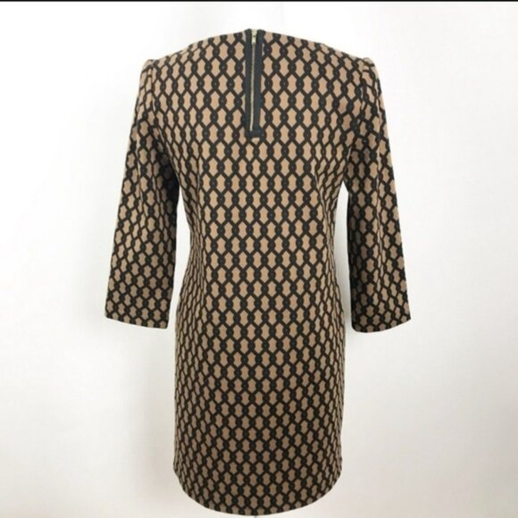 Vivienne Tam Geometric Chain Print Shift Dress 6 - Picture 2 of 6